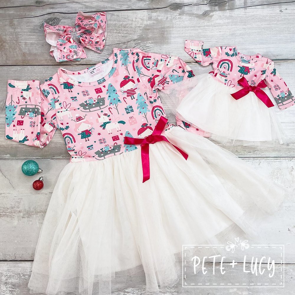 Magical Christmas Long Sleeve Dress